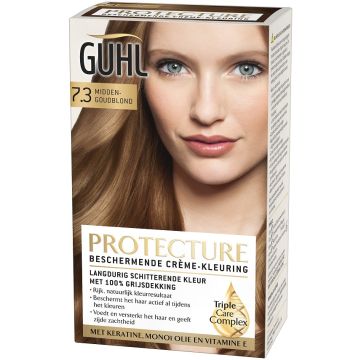 GUHL BESCHERMENDE CREME-KLEURING (GUHL) PROTECTURE 7.3 MIDDENGOUDBLOND HAARVERF PAK 1 STUK