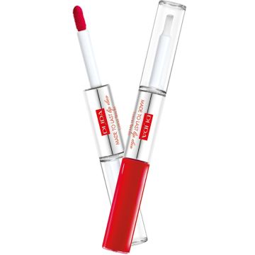 PUPA MADE TO LAST LIP DUO 006 FIRE RED LIPSTICK LIPPENSTIFT KOKER 2 X 4 ML