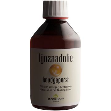 JACOB HOOY LIJNZAADOLIE KOUDGEPERST FLES 250 ML