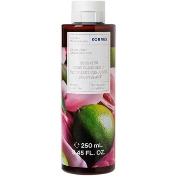 KORRES GINGER LIME RENEWING BODY CLEANSER DOUCHEGEL FLACON 250 ML