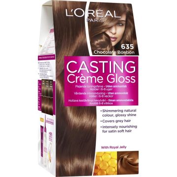 L'OREAL CASTING CREME GLOSS 635 CHOCOLATE BONBON HAARVERF 1 STUK