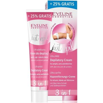 EVELINE JUST EPIL ULTRA MILD DEPILATORY CREAM ONTHARINGSCREME TUBE 125 ML