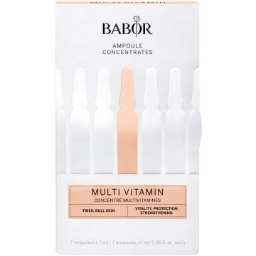 BABOR MULTI VITAMIN AMPOULE CONCENTRATES GEZICHTSSERUM AMPULLEN DOOSJE 7 X 2 ML