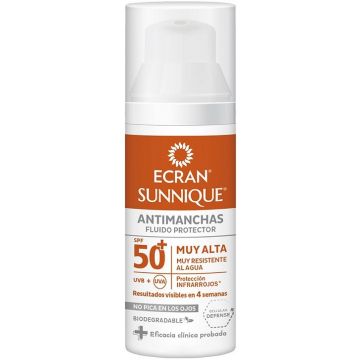 ECRAN SUNNIQUE (ECRAN) SUNNIQUE ANTI-SPOT SPF 50+ ZONNEBRAND POMP 50 ML