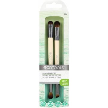 ECOTOOLS EYE ENHANCING EYESHADOW BRUSH DUO SET 1 STUK