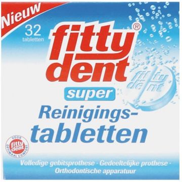 FITTYDENT SUPER REINIGINGSTABLETTEN PAK 32 STUKS