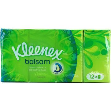 KLEENEX BALSAM ZAKDOEKEN PAK 12 X 9 STUKS