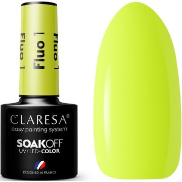 CLARESA COLOR SOAK OFF FLUO 01 UV/LED GELLAK 5 GRAM