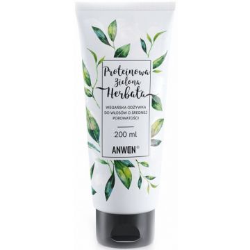 ANWEN PROTEIN GREEN TEA MEDIUM POROSITY CONDITIONER CREMESPOELING TUBE 200 ML