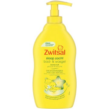 ZWITSAL SLAAP ZACHT EUCALYPTUSGEUR BAD- & WASGEL 400 ML