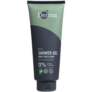 DERMA MAN BODY, FACE & HAIR SHOWER GEL DOUCHEGEL 350 ML