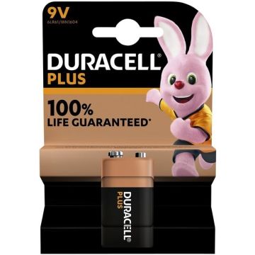DURACELL PLUS POWER (DURACELL) PLUS POWER 9V BLOK PAK 1 STUK