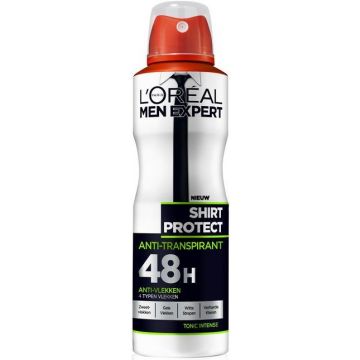 L'OREAL MEN EXPERT SHIRT PROTECT (L'OREAL) SHIRT PROTECT DEO SPRAY SPUITBUS 150 ML