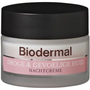 BIODERMAL DROGE & GEVOELIGE HUID NACHTCREME POT 50 ML