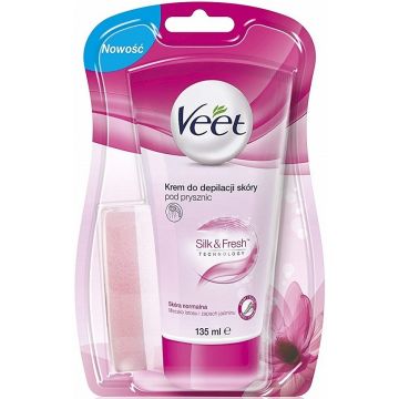 VEET IN SHOWER HAIR REMOVAL CREAM NORMAL SKIN ONTHARINGSCREME TUBE 135 ML