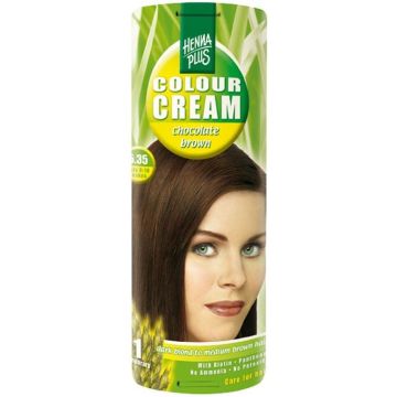 HENNA PLUS COLOUR CREAM 5.35 CHOCOLATE BROWN HAARKLEURING PAK 1 STUK