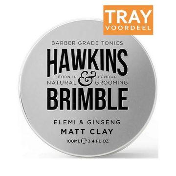 HAWKINS & BRIMBLE ELEMI & GINSENG (HAWKINS & BRIMBLE) ELEMI & GINSENG MATT CLAY HAARKLEI TRAY 24 X 100 ML