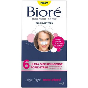 BIORE DIEP UTLRA REINIGENDE PORIE-STRIPS DOOSJE 6 STUKS