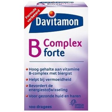 DAVITAMON B COMPLEX (DAVITAMON) B COMPLEX FORTE DRAGEES POT 100 STUKS