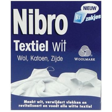 NIBRO TEXTIEL WIT ZAKJES 5 STUKS