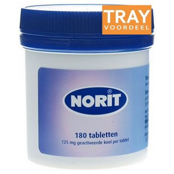 NORIT TABLETTEN BIJ DIARREE TRAY 60 X 180 STUKS