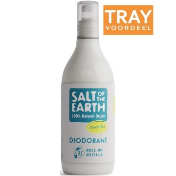 SALT OF THE EARTH UNSCENTED (SALT OF THE EARTH) UNSCENTED DEO ROLLER (NAVULLING) TRAY 12 X 525 ML