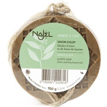 NAJEL AMBER & OUD ALEPPO SOAP ZEEP 150 GRAM