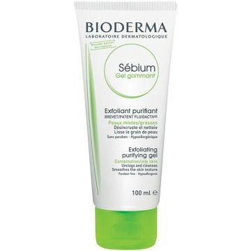 BIODERMA SEBIUM (BIODERMA) SEBIUM EXFOLIATING PURIFYING GEL REINIGINGSGEL TUBE 100 ML