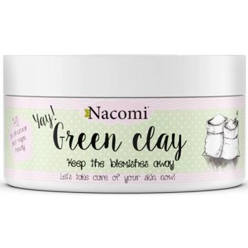 NACOMI GREEN CLAY FACE MASK GEZICHTSMASKER POT 65 GRAM