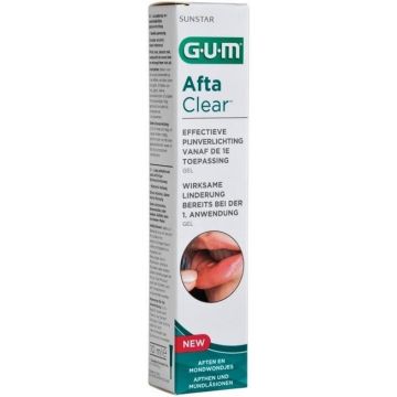 GUM AFTA CLEAR AFTEN EN MONDWONDJES TUBE 10 ML