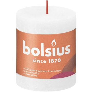 BOLSIUS RUSTIEK (BOLSIUS) RUSTIEK CLOUDY WHITE 80/68 STOMPKAARS 1 STUK