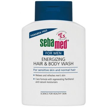 SEBAMED FOR MEN (SEBAMED) FOR MEN ENERGIZING HAIR AND BODY WASH GEL FLACON 200 ML