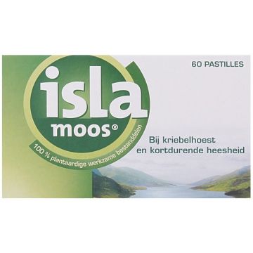 ISLA MOOS BIJ KRIEBELHOEST EN KORTDURENDE HEESHEID PASTILLES DOOSJE 60 STUKS