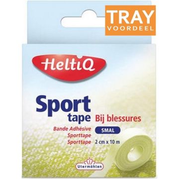 HELTIQ SPORTTAPE SMAL 2 CM X 10 M TRAY 6 X 1 STUK