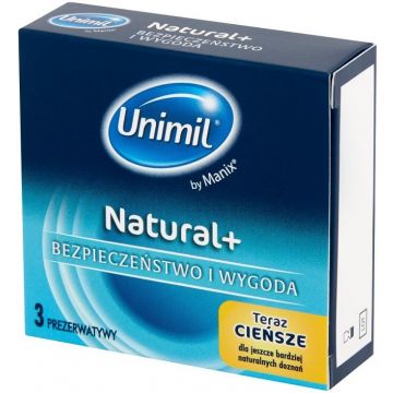 UNIMIL NATURAL+ CONDOOMS DOOSJE 3 STUKS