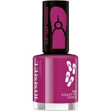 RIMMEL 60 SECONDS FLIP FLOP FASHION (RIMMEL) 60 SECONDS FLIP FLOP FASHION 336 VIOLET EN VOGUE NAGELLAK POTJE 8 ML