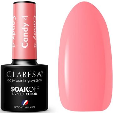 CLARESA COLOR SOAK OFF CANDY 04 UV/LED GELLAK POTJE 5 GRAM