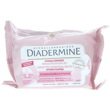 DIADERMINE HYDRATERENDE REINIGINGSDOEKJES PAK 25 STUKS