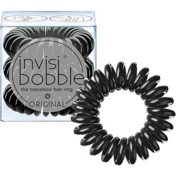 INVISIBOBBLE THE TRACELESS HAIR RING ORIGINAL TRUE BLACK 3 STUKS