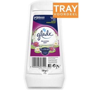 GLADE RELAXING ZEN (GLADE) RELAXING ZEN LUCHTVERFRISSER GEL TRAY 8 X 150 GRAM