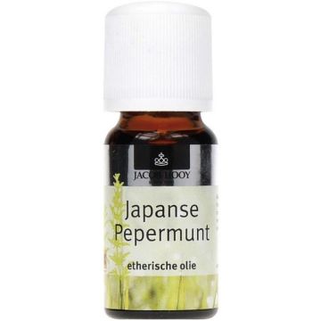 JACOB HOOY JAPANSE PEPERMUNT ETHERISCHE OLIE FLES 10 ML