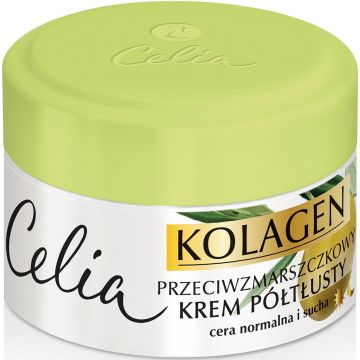 CELIA KOLAGEN ANTI-WRINKLE SEMI-RICH FACE CREAM OLIVE GEZICHTSCREME POT 50 ML
