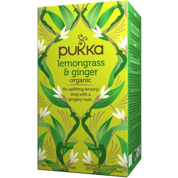 PUKKA LEMONGRASS & GINGER THEE DOOSJE 20 ZAKJES