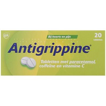 ANTIGRIPPINE TABLETTEN DOOSJE 20 STUKS