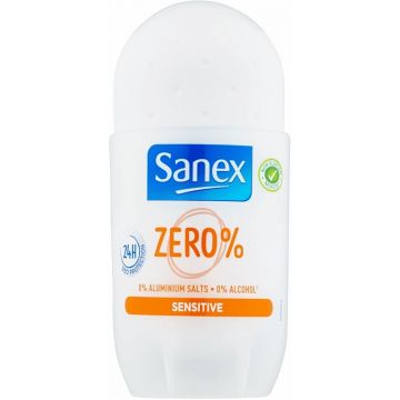 SANEX ZERO% GEVOELIGE HUID (SANEX) ZERO% SENSITIVE DEO ROLLER 50 ML