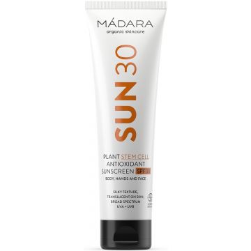MADARA PLANT STEM CELL ANTIOXIDANT SUNSCREEN SPF 30 ZONNEBRAND TUBE 100 ML