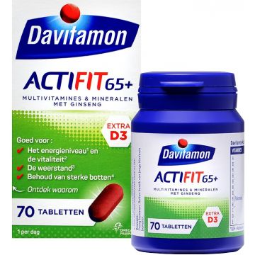 DAVITAMON ACTIFIT 65+ TABLETTEN 70 STUKS