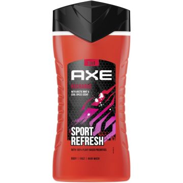 AXE RECHARGE BODY FACE HAIR WASH DOUCHEGEL FLACON 250 ML