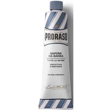 PRORASO BLUE (PRORASO) BLUE SHAVING CREAM ALOE VERA EN VIT E SCHEERCREME TUBE 150 ML