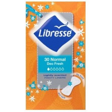 LIBRESSE NORMAL (LIBRESSE) NORMAL DEO FRESH INLEGKRUISJES DOOSJE 32 STUKS
